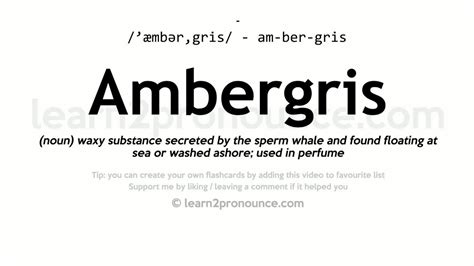 ambergris pronunciation